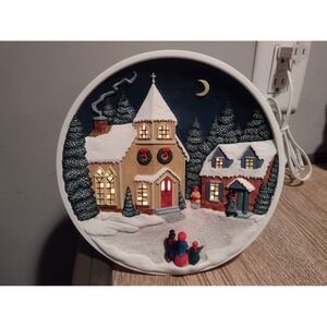 Rhodes Studio Church at the bend light up Christmas decoration in good condition